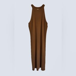 Old Navy Brown Halter Sheath Maxi Dress